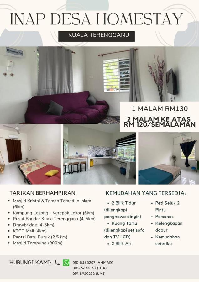 Inap Desa Homestay Batu Buruk Kuala Terengganu Zewnętrze zdjęcie